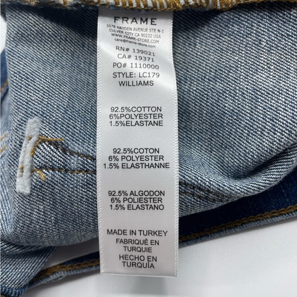 FRAME Le Cut Off Denim Jean Shorts in Williams - Picture 10 of 10